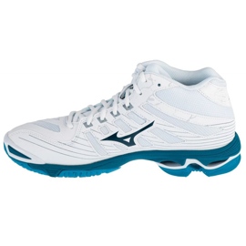 Chaussures de volley-ball Mizuno Wave Voltage Mid M V1GA216586 blanc 1