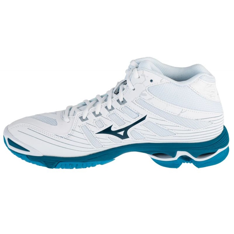 Chaussures de volley-ball Mizuno Wave Voltage Mid M V1GA216586 blanche 1 Chaussures de volley-ball Mizuno Wave Voltage Mid M V1GA216586 blanche 1