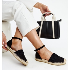 Espadrilles noires avec broderie décorative Sonja le noir 1