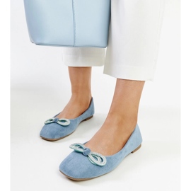 Ballerines bleues à nœud par Gaillou 2