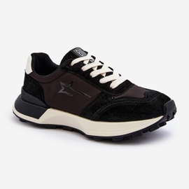 Baskets en cuir pour femmes Big Star NN274963 Noir le noir 2