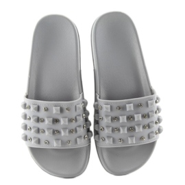 Chaussons à bride en caoutchouc ts168-8 gris 1