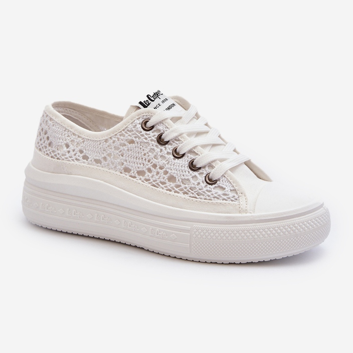 Baskets Femme Dentelle Lee Cooper LCW-23-44-1617 Blanc 2