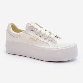 Baskets à plateforme pour femmes Lee Cooper LCW-24-31-2179 Blanc blanche 2