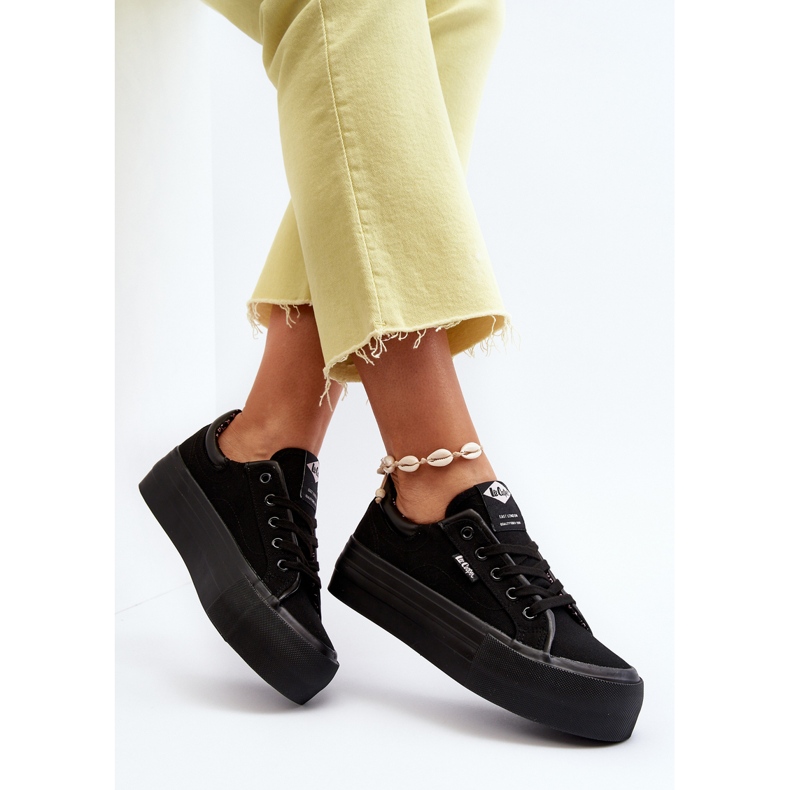 Baskets plateforme femme Lee Cooper LCW-24-31-2180 noir le noir 1