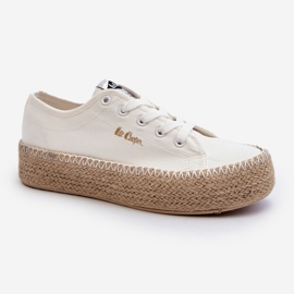 Lee Cooper LCW-24-44-2410 Baskets tressées, Blanc 2