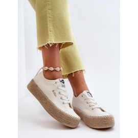 Lee Cooper LCW-24-44-2410 Baskets tressées, Blanc blanche 1