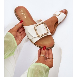 Tongs Pour Femmes Avec Bride Et Boucle Blanc Opahiri 1