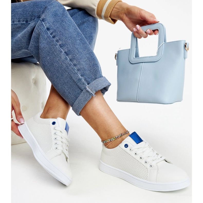 Baskets blanches en éco-cuir de Semret 1