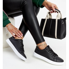 Baskets Semret en éco-cuir noires le noir 1 Baskets Semret en éco-cuir noires le noir 1