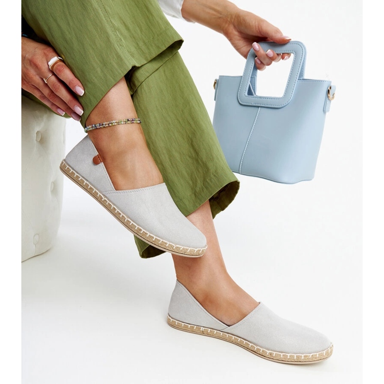 Baskets Gimja argentées gris 1