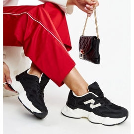 Baskets noires à semelle Gergely massive le noir 2