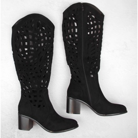 Bottines ajourées noires femme Jezzi RMR2337-6 le noir 2