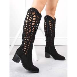 Bottines ajourées noires femme Jezzi RMR2337-6 le noir 4