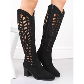 Bottines ajourées noires femme Jezzi RMR2337-6 le noir 5