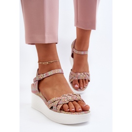 Sandales compensées multicolores Esinna 5