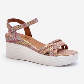 Sandales compensées multicolores Esinna 2