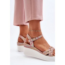 Sandales compensées multicolores Esinna 6
