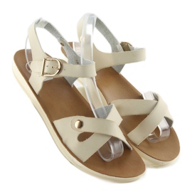 Sandales confortables pour femmes 761 beige 1