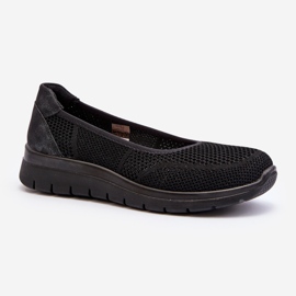 Ballerines Aviaba noires sur plateforme et semelle compensée le noir 2