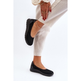 Ballerines Aviaba noires sur plateforme et semelle compensée le noir 5