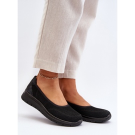 Ballerines Aviaba noires sur plateforme et semelle compensée le noir 3