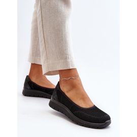 Ballerines Aviaba noires sur plateforme et semelle compensée le noir 6