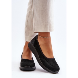 Ballerines Aviaba noires sur plateforme et semelle compensée le noir 1