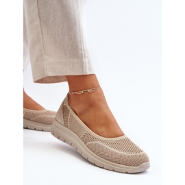 Ballerines Aviaba beiges sur plateforme et semelle compensée 5