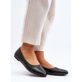 Ballerines Femme En Cuir Eco Noir Tindomiel 2