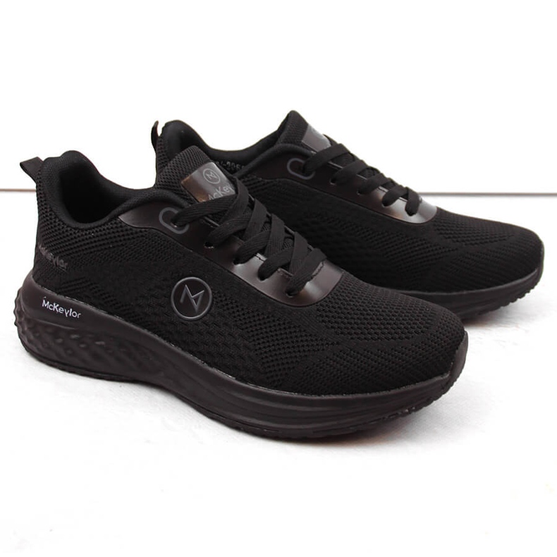 Chaussures de sport noires pour hommes McKeylor 20683 le noir 1 Chaussures de sport noires pour hommes McKeylor 20683 le noir 1