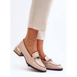Vinceza Chaussures Vernies À Talons Bas Pour Femmes Beige Albreide 2 Vinceza Chaussures Vernies À Talons Bas Pour Femmes Beige Albreide 2