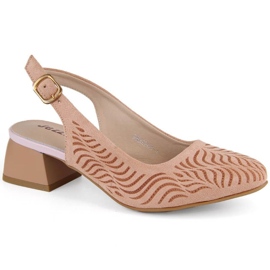 Sandales en daim Jezzi W JEZ403C rose 1