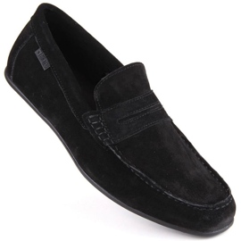 Chaussures Big Star M INT1982 en cuir suédé noir le noir 1