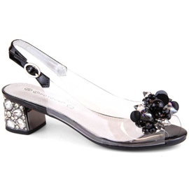 Sandales transparentes Potocki W WOL226 noires le noir 1