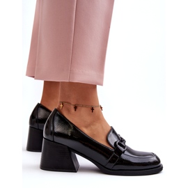 Vinceza Chaussures à talons hauts vernies noires 4