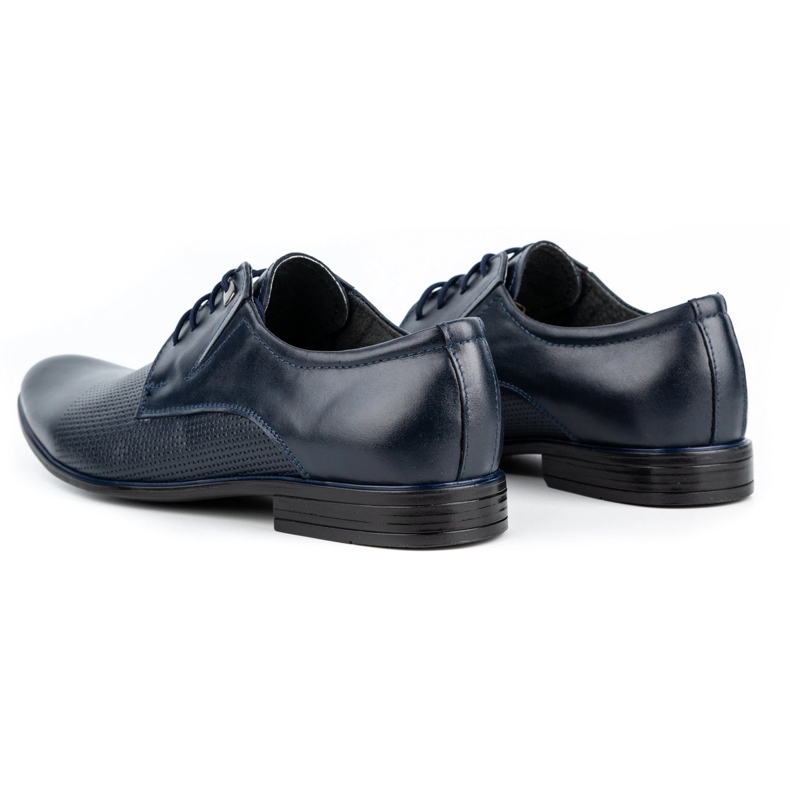 Olivier Chaussures élégantes en cuir pour hommes 302T3, bleu marine 4