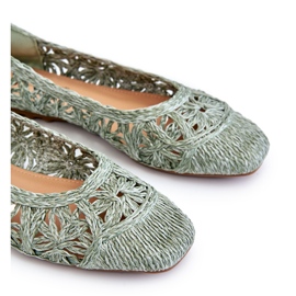 Seastar Ballerines vertes ajourées à la mode 3