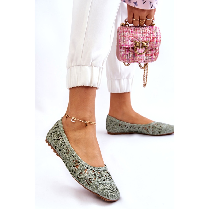 Seastar Ballerines vertes ajourées à la mode 1