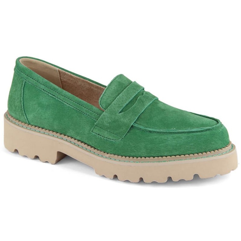 Filippo W PAW510A chaussures en cuir suédé vert 1