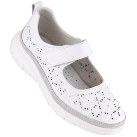 Filippo W PAW511B chaussures en cuir, blanc blanche 1