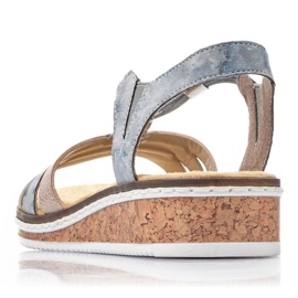 Sandales confortables Rieker W RKR664 multicolore 7