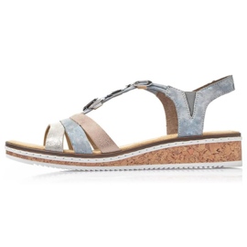 Sandales confortables Rieker W RKR664 multicolore 8