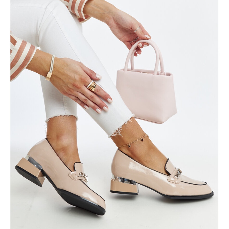Escarpins Vinceza en cuir beige 1 Escarpins Vinceza en cuir beige 1