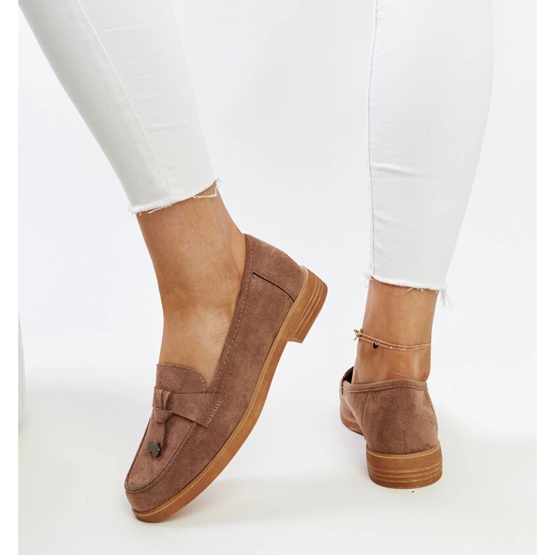 Mocassins Vinceza en daim marron brun 1