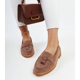 Mocassins Vinceza en daim marron brun 3