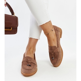 Mocassins Vinceza en daim marron brun 2