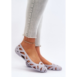 Ballerines Caoutchouc Femme Gris Salam 2