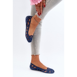 Ballerines Caoutchouc Femme Bleu Marine Salam 4