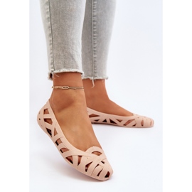 Ballerines en caoutchouc Salam nues pour femmes beige 3